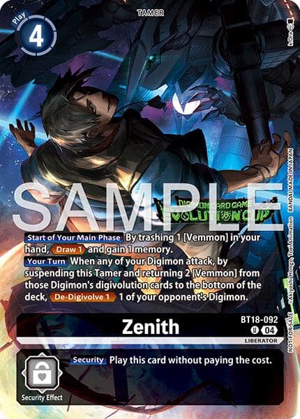 Zenith (Evolution Cup 2026 Vol. 1 Winner) — Release Special Booster 2.0 card
