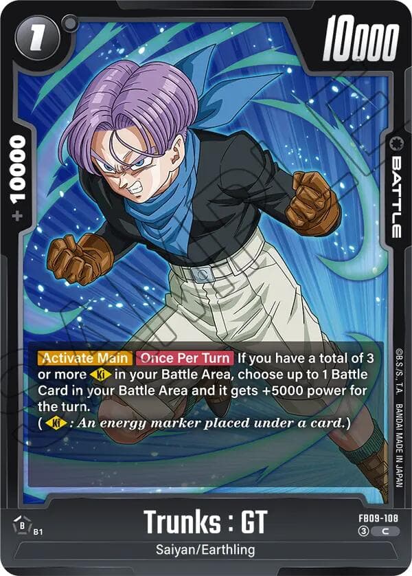 Trunks : GT - FB09-108 — Dual Evolution card