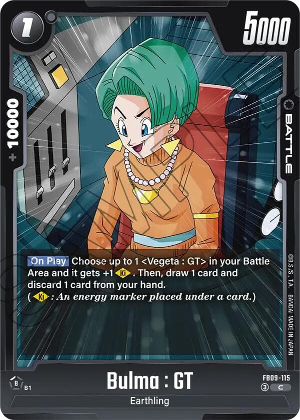 Bulma : GT — Dual Evolution card