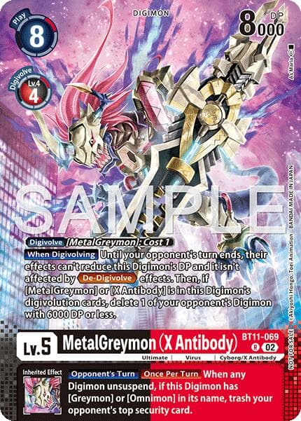 MetalGreymon (X Antibody) (Event Pack 9) — Dimensional Phase card