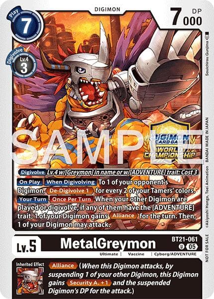MetalGreymon (World Championship 26–27 Regionals Season 1) — World Convergence card