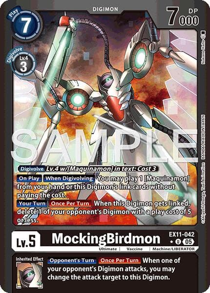 MockingBirdmon (Limited Foil) — Dawn of Liberator card