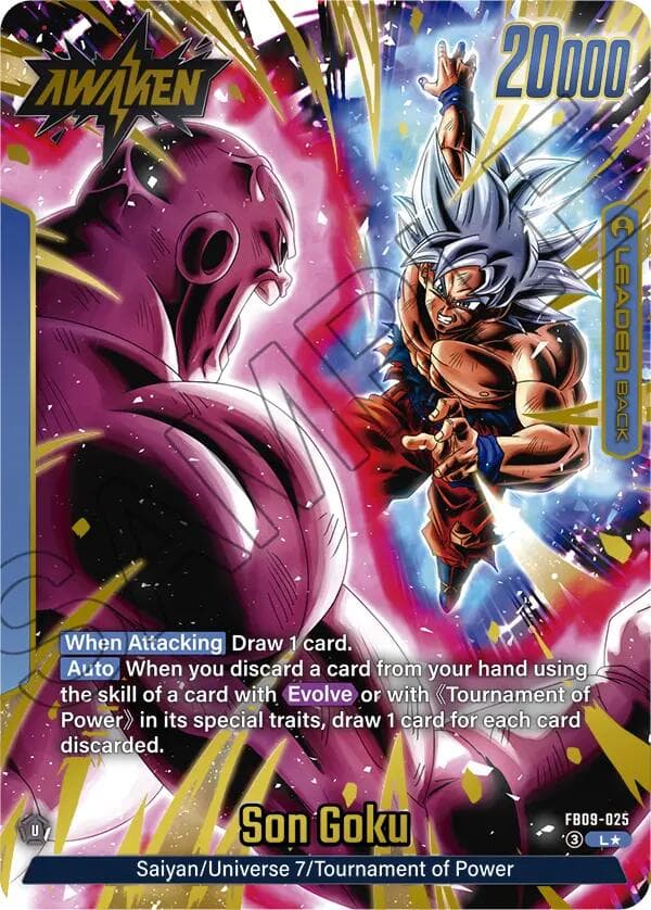 Son Goku - FB09-025 (Alternate Art) — Dual Evolution card