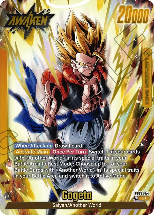 Son Goku/Vegeta // Gogeta (Alternate Art) — Dual Evolution card