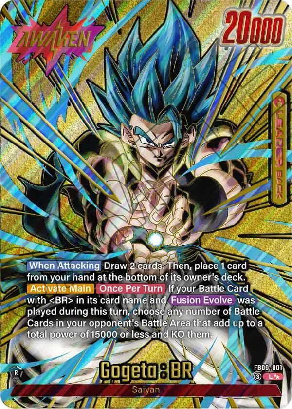 Gogeta : BR - FB09-001 (Super Alternate Art) — Dual Evolution card