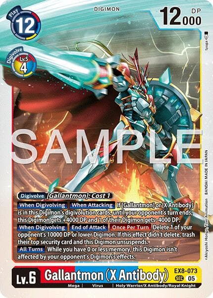 Gallantmon (X Antibody) (Reprint) — Advanced Booster Digimon Generation card