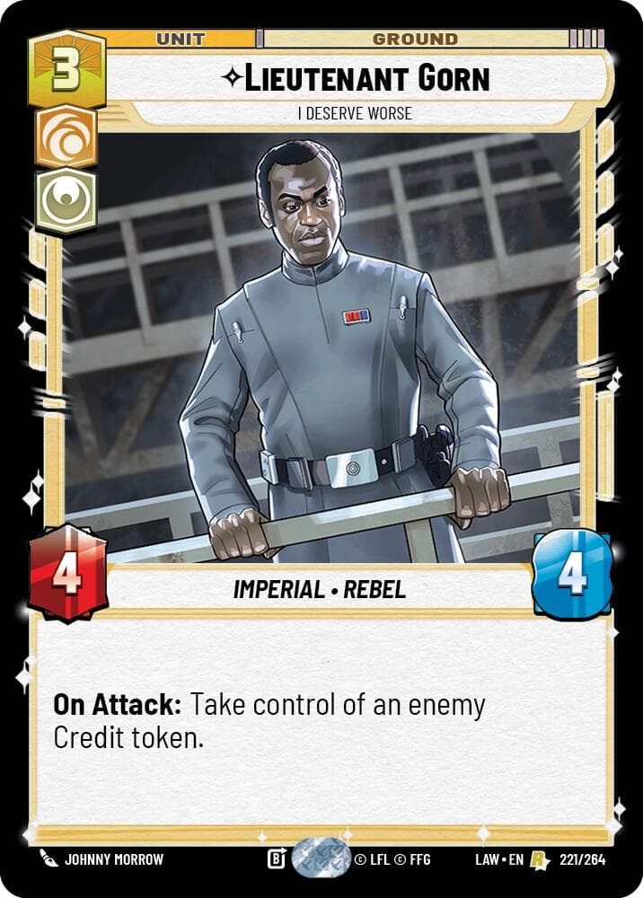 Lieutenant Gorn - I Deserve Worse — A Lawless Time card