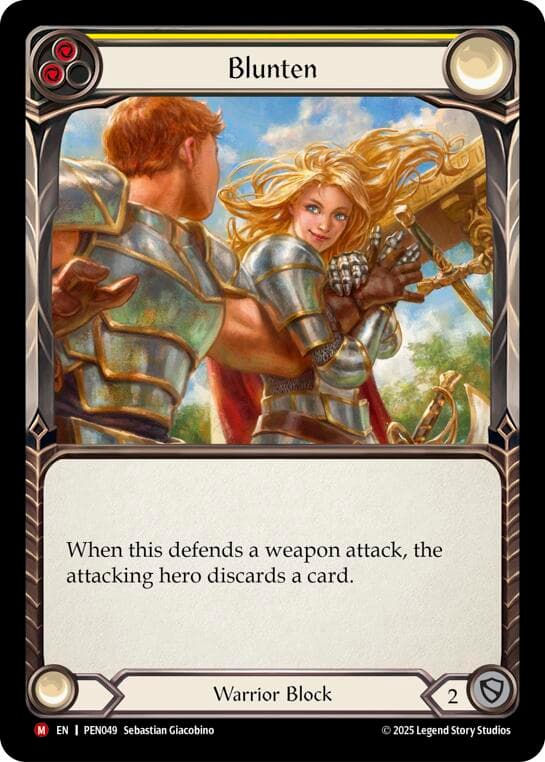 Blunten (Yellow) — Compendium of Rathe card