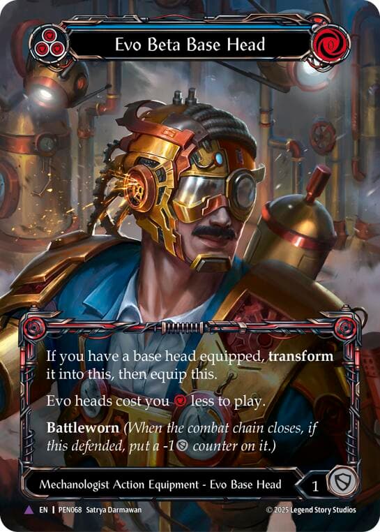 Evo Beta Base Head (Blue) (Marvel) — Compendium of Rathe card