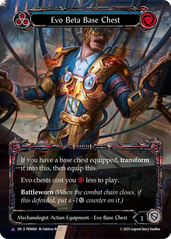 Evo Beta Base Chest (Blue) (Marvel) — Compendium of Rathe card