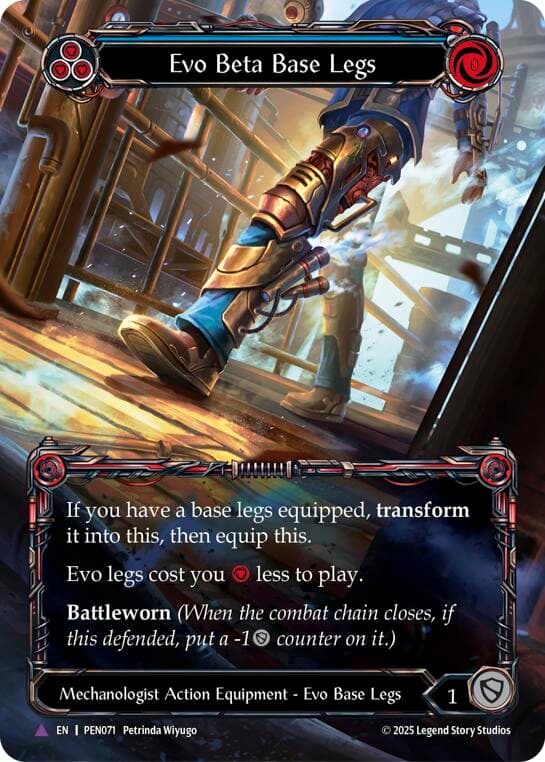 Evo Beta Base Legs (Blue) (Marvel) — Compendium of Rathe card