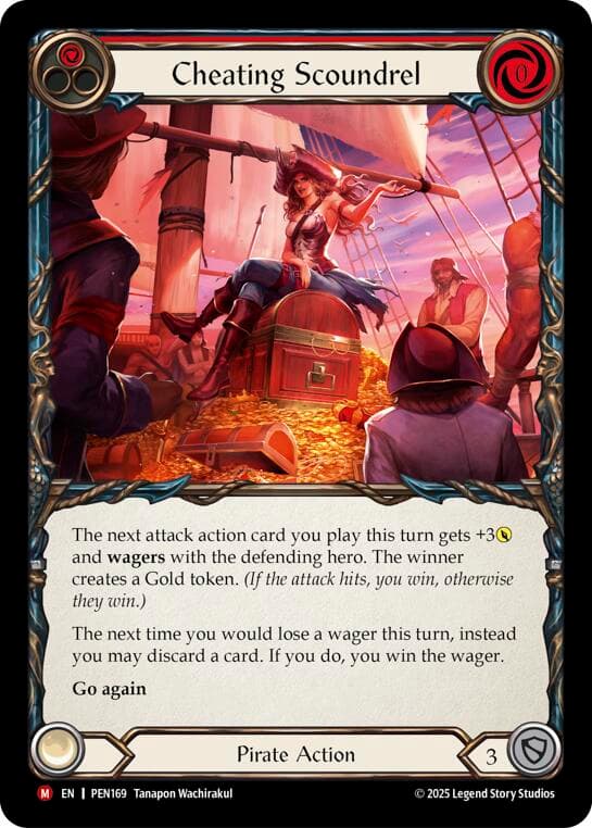 Cheating Scoundrel (Red) — Compendium of Rathe card