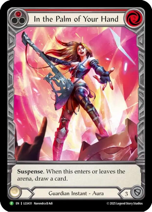 In the Palm of Your Hand - LGS431 — Flesh and Blood: Promo Cards card