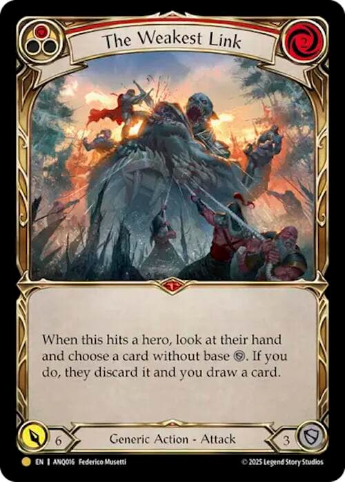 The Weakest Link (Red) (ANQ016) — Compendium of Rathe - Antiquity Pack card