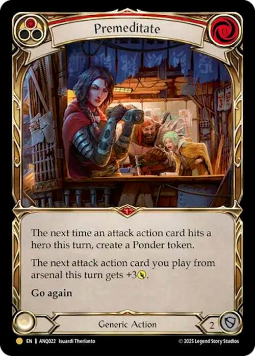 Premeditate (Red) (ANQ022) — Compendium of Rathe - Antiquity Pack card