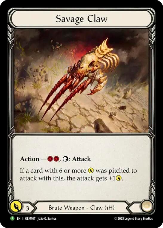 Savage Claw — GEM Pack 4 card