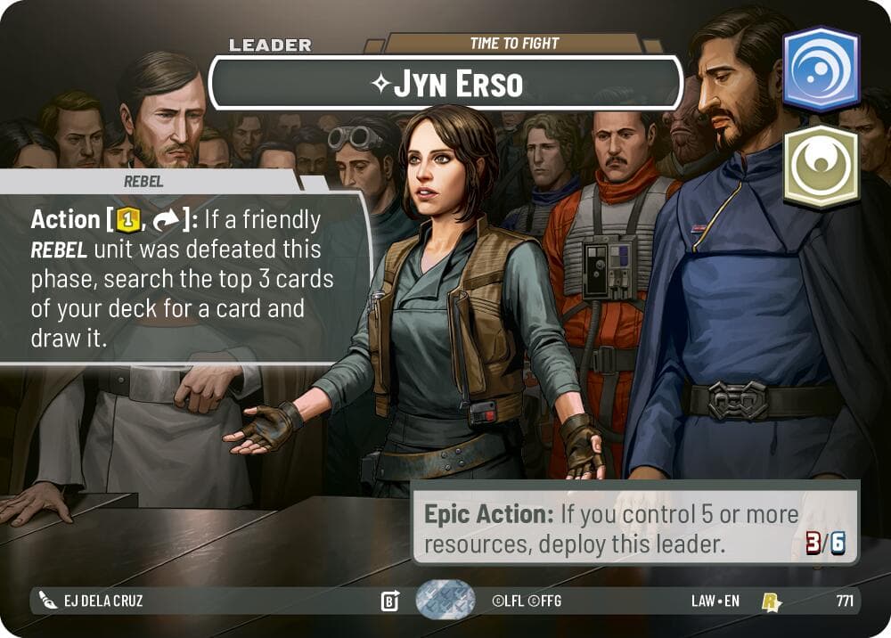 Jyn Erso - Time to Fight (Showcase) — A Lawless Time card