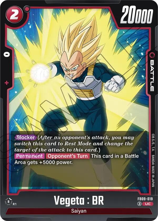 Vegeta : BR - FB09-019 — Dual Evolution card