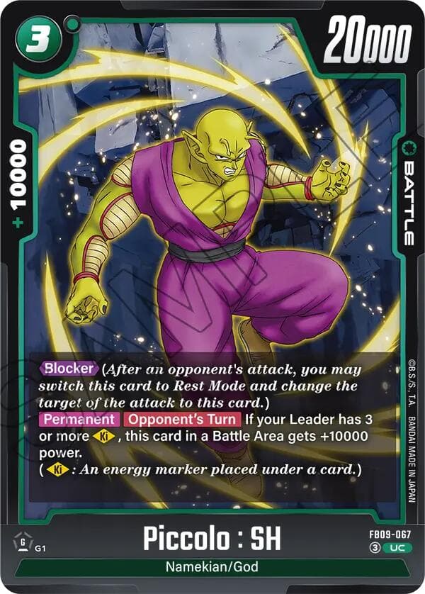 Piccolo : SH - FB09-067 — Dual Evolution card