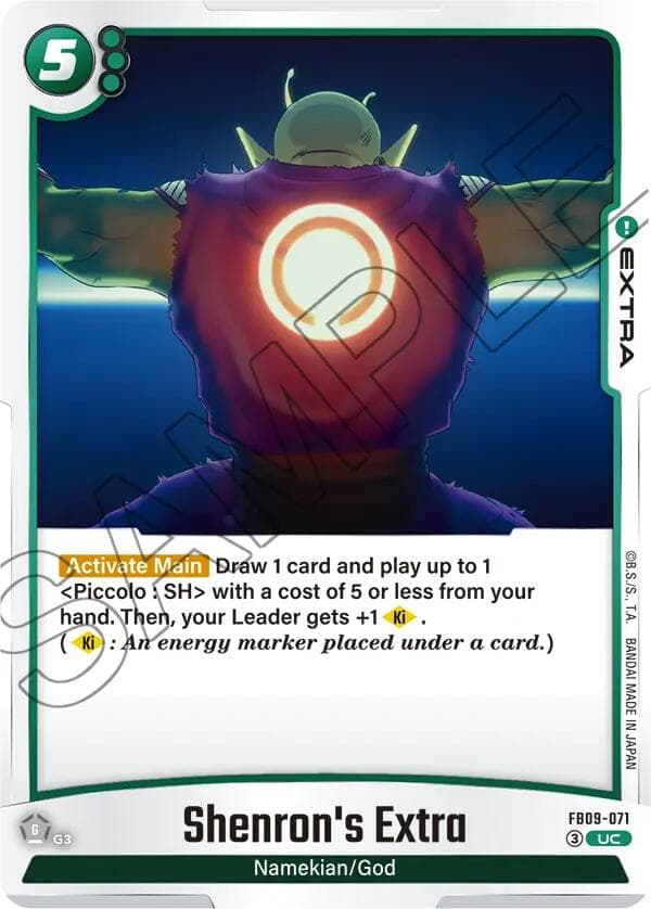 Shenron's Extra — Dual Evolution card