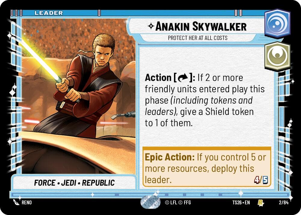 Anakin Skywalker - Protect Her At All Costs — Twin Suns card