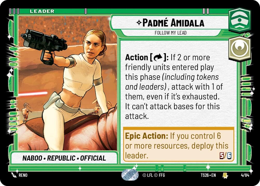 Padmé Amidala - Follow My Lead — Twin Suns card