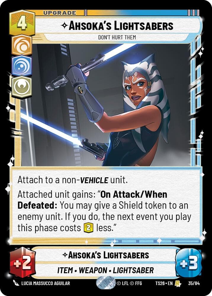 Ahsoka's Lightsabers — Twin Suns card