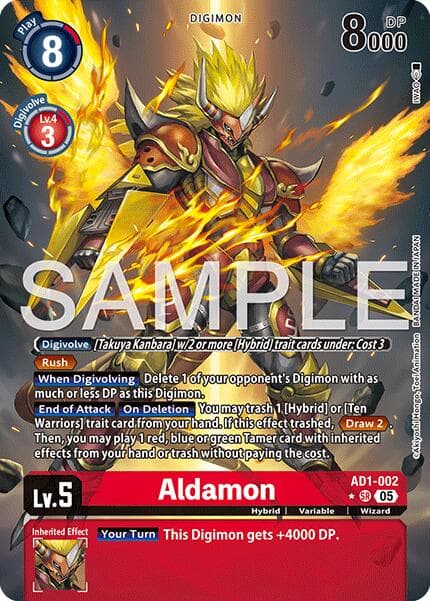 Aldamon (Alternate Art) — Advanced Booster Digimon Generation card