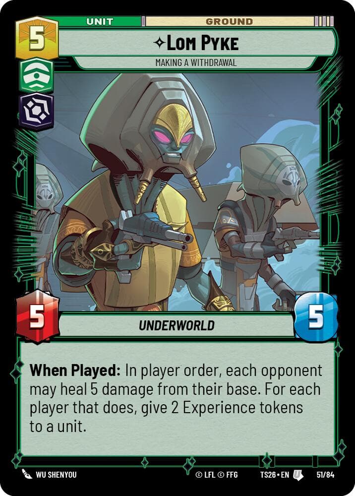 Lom Pyke - Making a Withdrawal — Twin Suns card