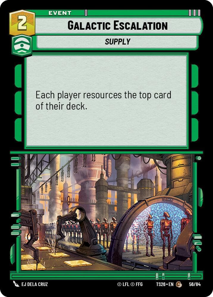 Galactic Escalation — Twin Suns card
