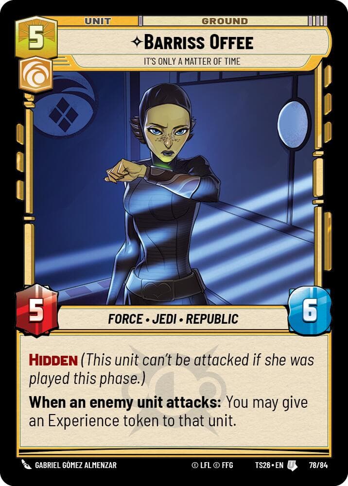 Barriss Offee - It's Only a Matter of Time — Twin Suns card