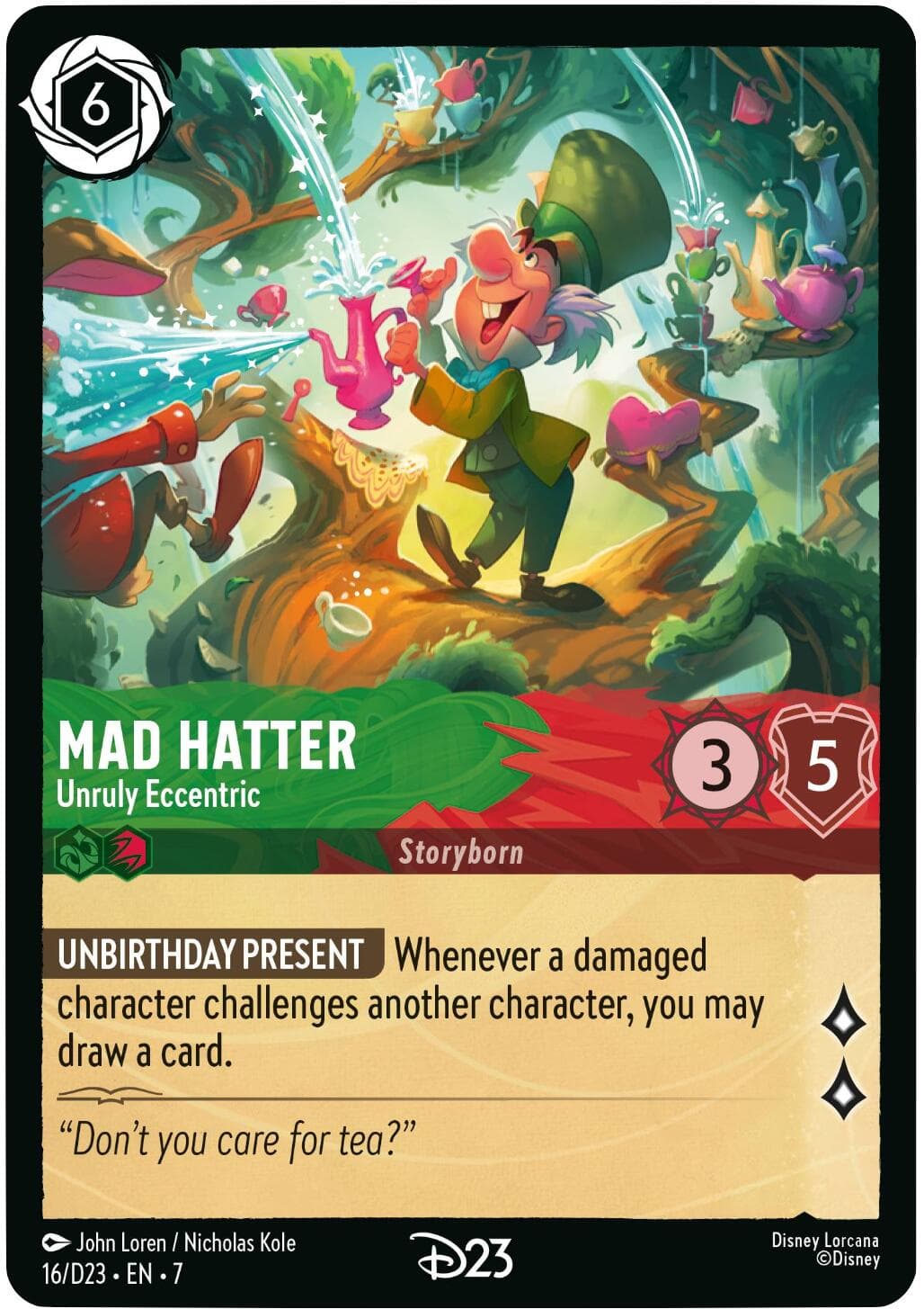 Mad Hatter - Unruly Eccentric — D23 Promos card