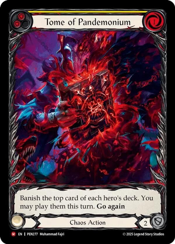 Tome Of Pandemonium (Yellow) (Extended Art) — Compendium of Rathe card