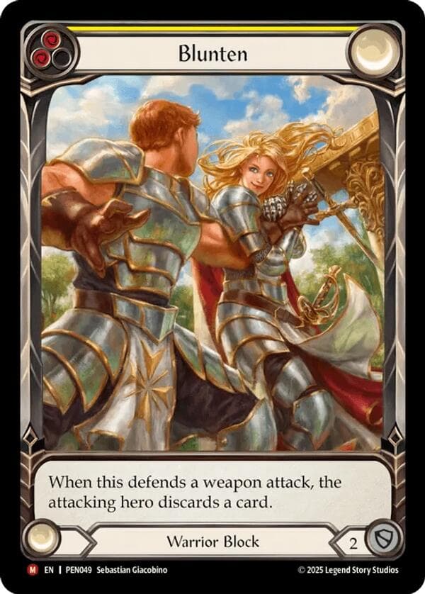 Blunten (Yellow) (Extended Art) — Compendium of Rathe card