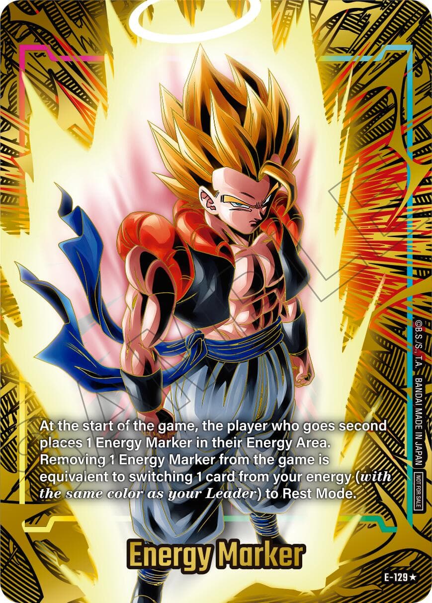 Energy Marker (E-129) (Gold) — Fusion World Energy Markers card