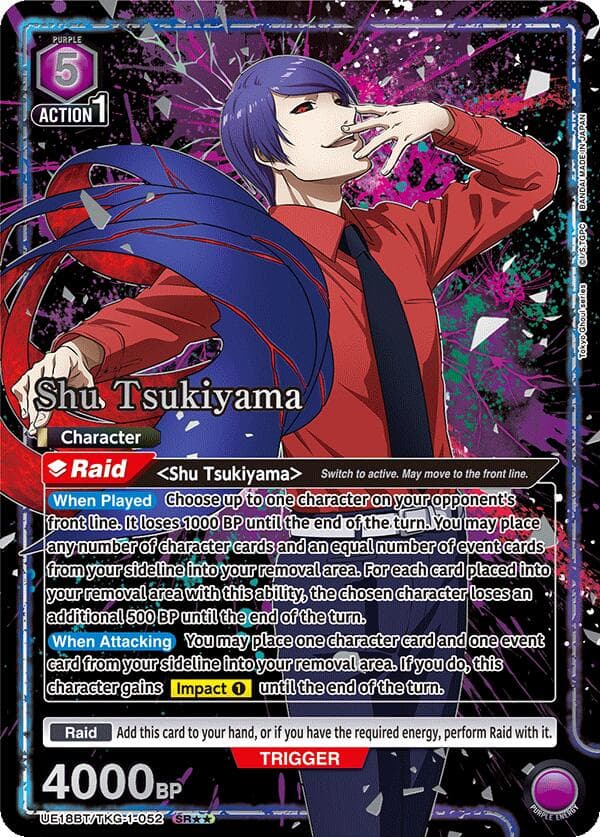 Shu Tsukiyama (052) (SR**) — UE18BT: Tokyo Ghoul card
