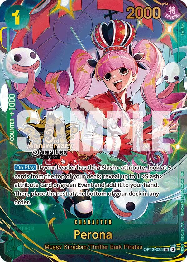 Perona (Japanese Version 3rd Anniversary Set) — One Piece Promotion Cards card