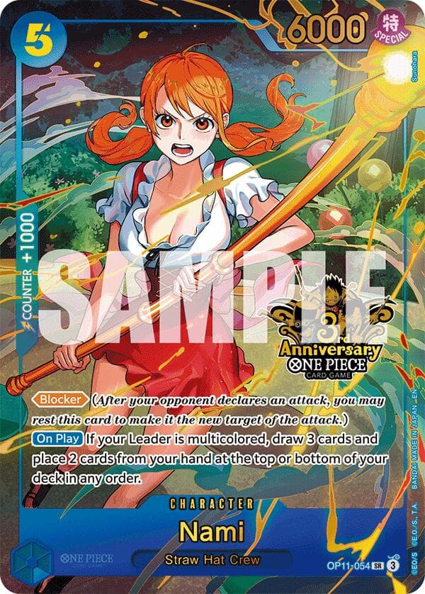 Nami (Japanese Version 3rd Anniversary Set) — One Piece Promotion Cards card