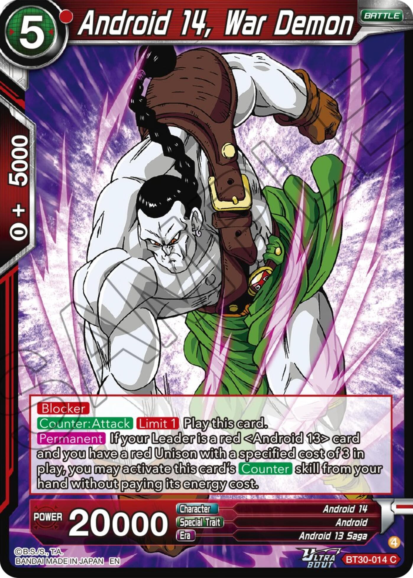 Android 14, War Demon — Three Glorious Fighters card