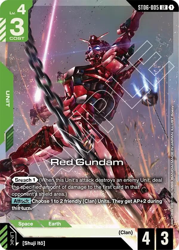 Red Gundam (Premium Card Collection Gundam Assemble) — Gundam Promotional Cards card