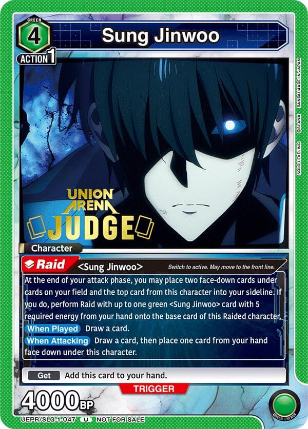 Sung Jinwoo (047) (Judge) — Union Arena Promotion Cards card