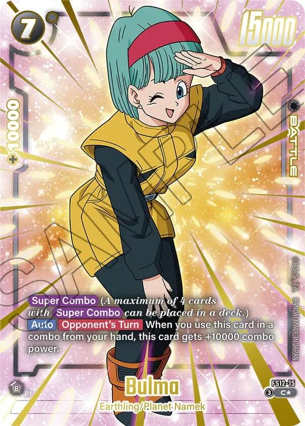 Bulma - FS12-15 (Gold) — Starter Deck EX: The Beat of Ki card