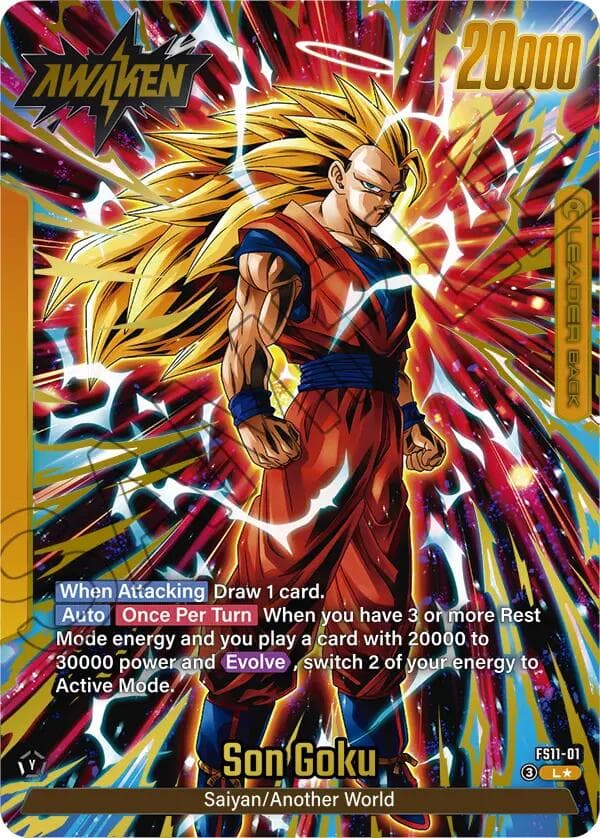 Son Goku - FS11-01 (Gold) — Starter Deck EX: The Phase of Evolution card
