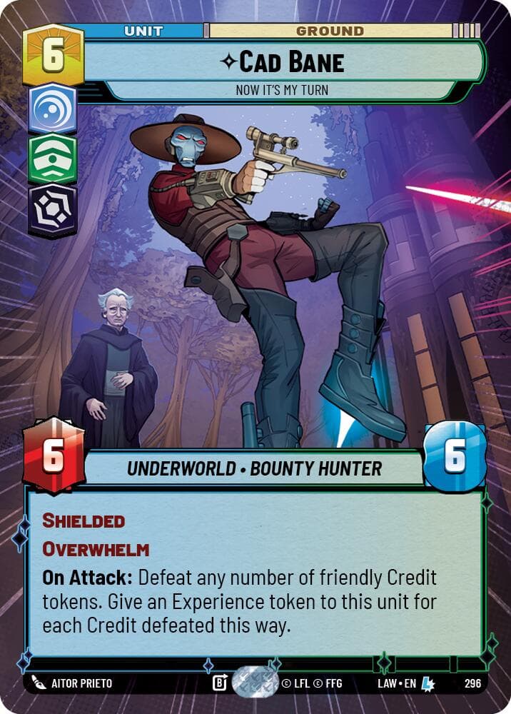 Cad Bane - Now It's My Turn (Hyperspace) — A Lawless Time card