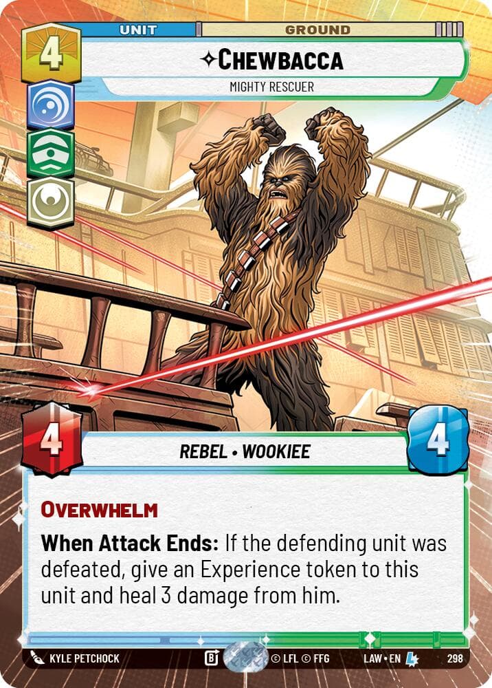 Chewbacca - Mighty Rescuer (Hyperspace) — A Lawless Time card