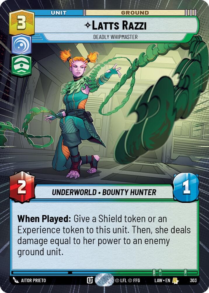 Latts Razzi - Deadly Whipmaster (Hyperspace) — A Lawless Time card