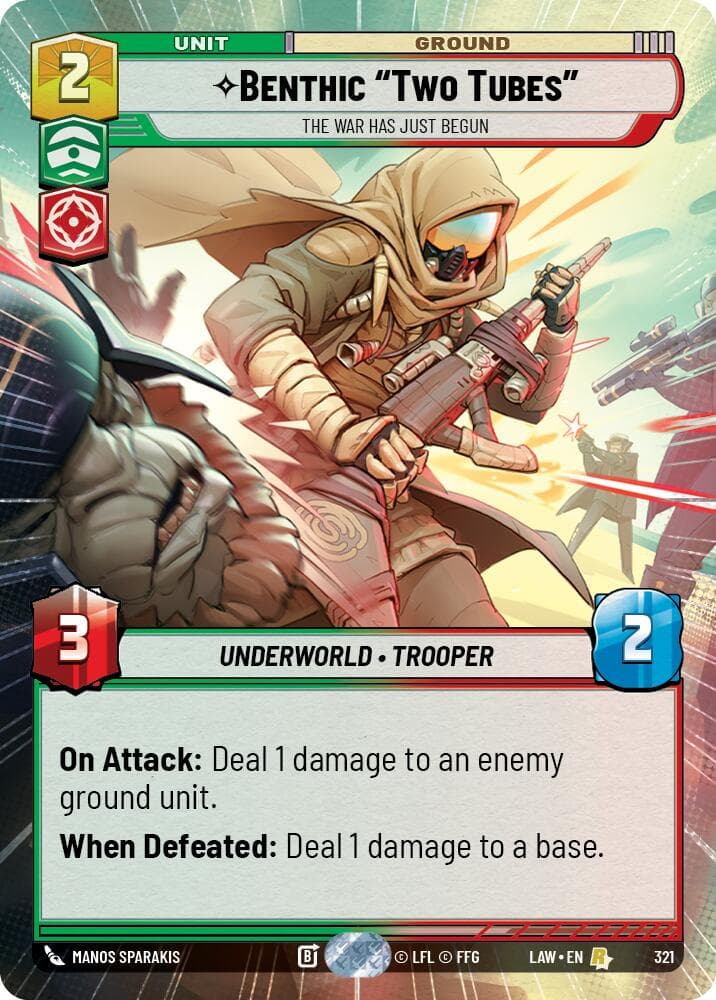 Benthic "Two Tubes" - The War Has Just Begun (Hyperspace) — A Lawless Time card