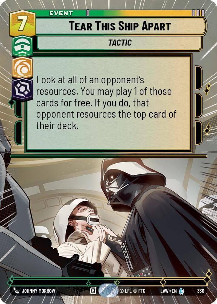 Tear This Ship Apart (Hyperspace) — A Lawless Time card