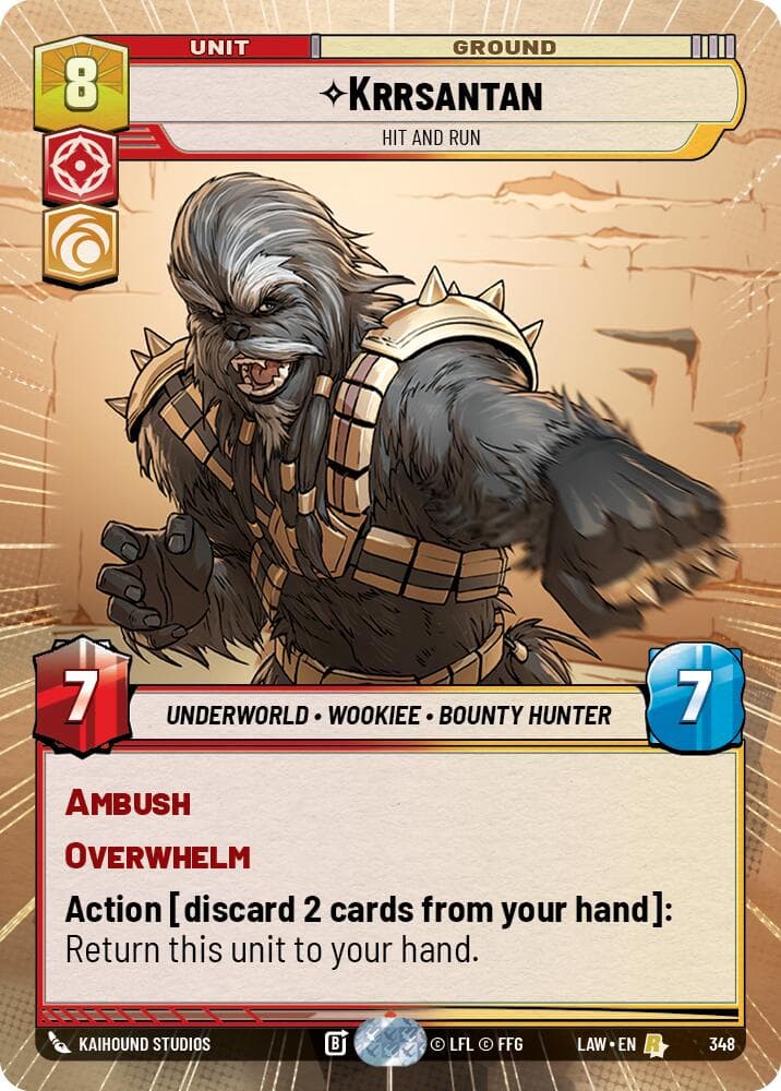Krrsantan - Hit and Run (Hyperspace) — A Lawless Time card