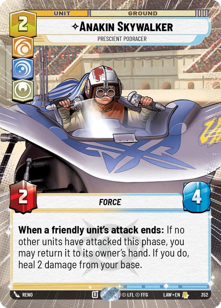 Anakin Skywalker - Prescient Podracer (Hyperspace) — A Lawless Time card